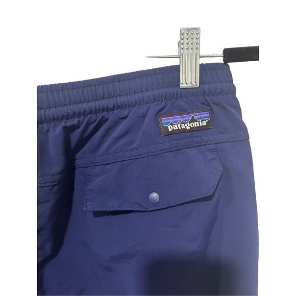 Patagonia Elastic Waist With Drawstring Recycled Nylon Jogger Pants Blue Medium - Picture 7 of 15